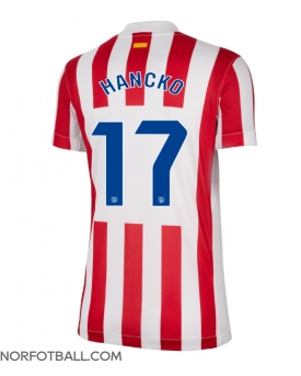 Billige Fotballdrakt Atletico Madrid David Hancko #17 Replika Hjemmedrakt Dame 2025-26 Kortermet Billige Fotballdrakt Atletico Madrid David Hancko #17 Replika Hjemmedrakt Dame 2025-26 Kortermet